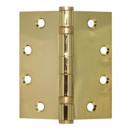 Heat Wave 4.5 x 4.5 in. Polished Brass Hinge - Polished Brass - 4.5in. x 4.5in. HE2953680